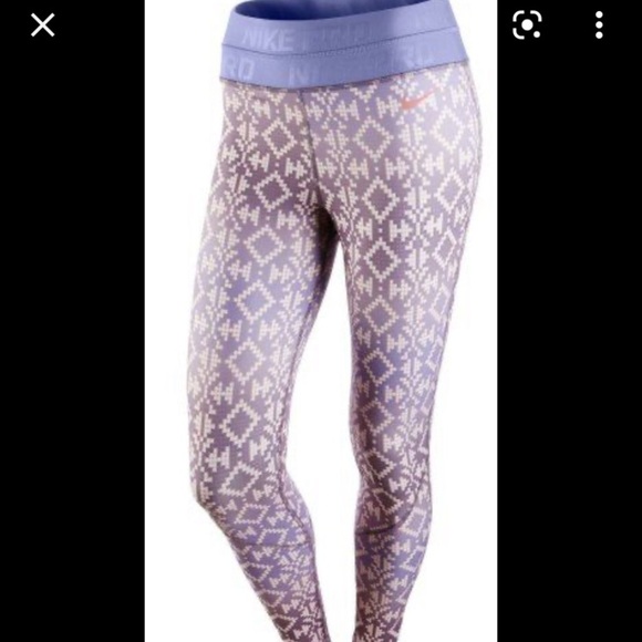 Nike Pants - Nike Pro Hyperwarm Tribal Print Training pants leggings